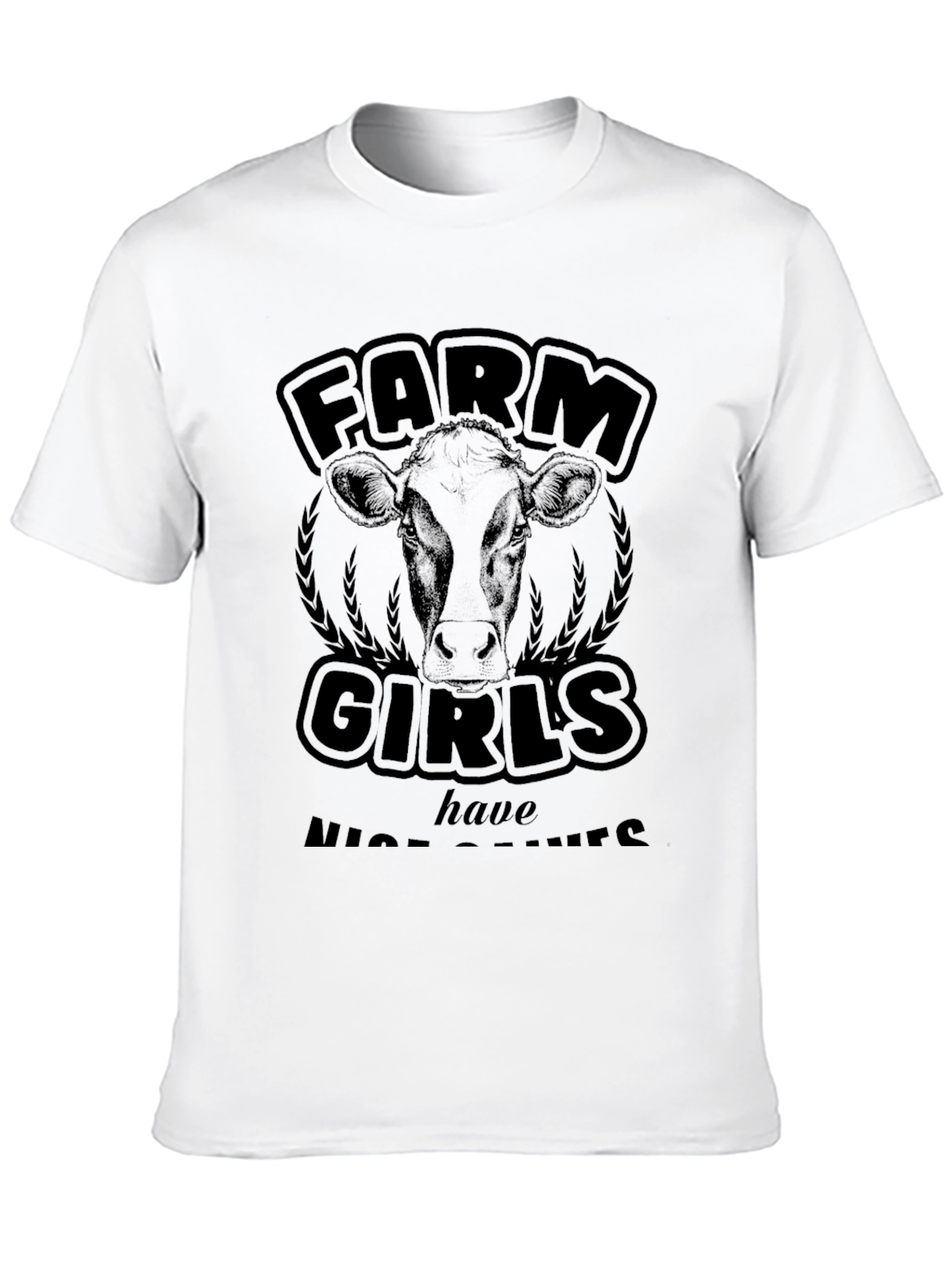 Farm Girls Graphic T-Shirt - Black