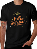 Hello Summer Black T-Shirt