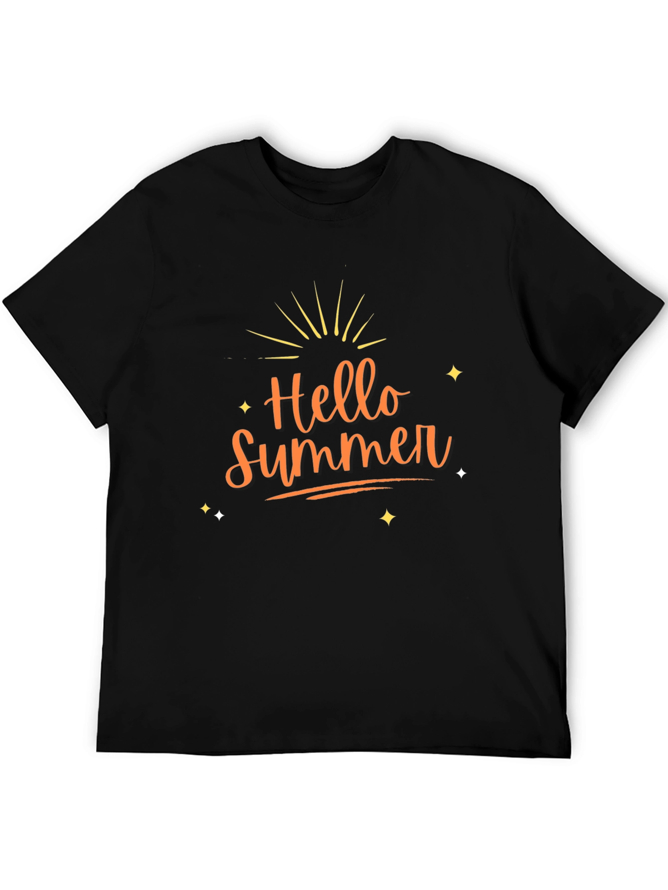 Hello Summer Black T-Shirt