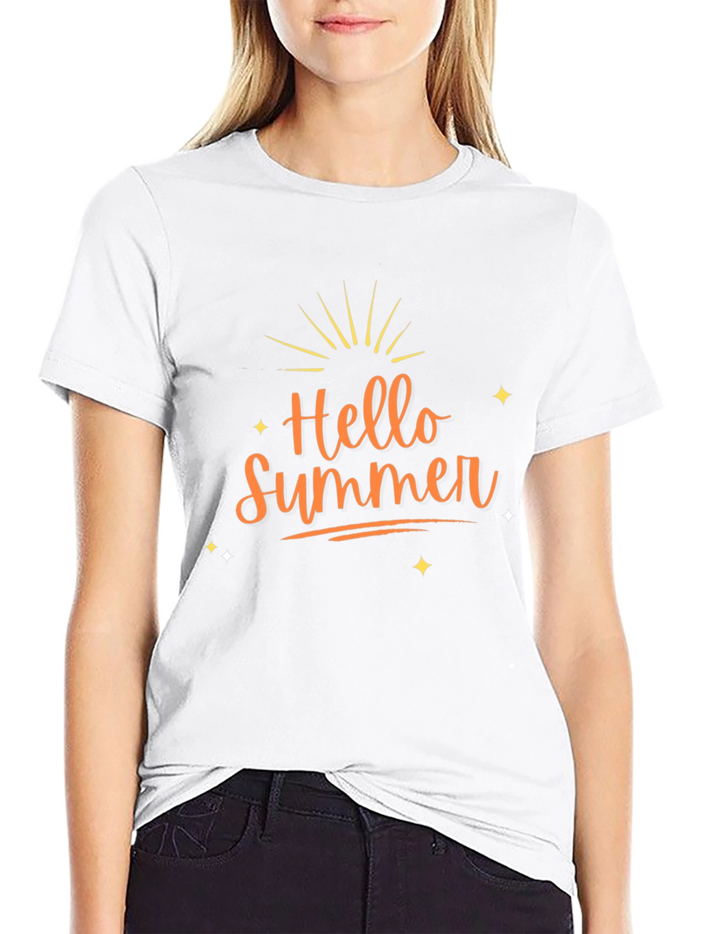 Hello Summer Black T-Shirt