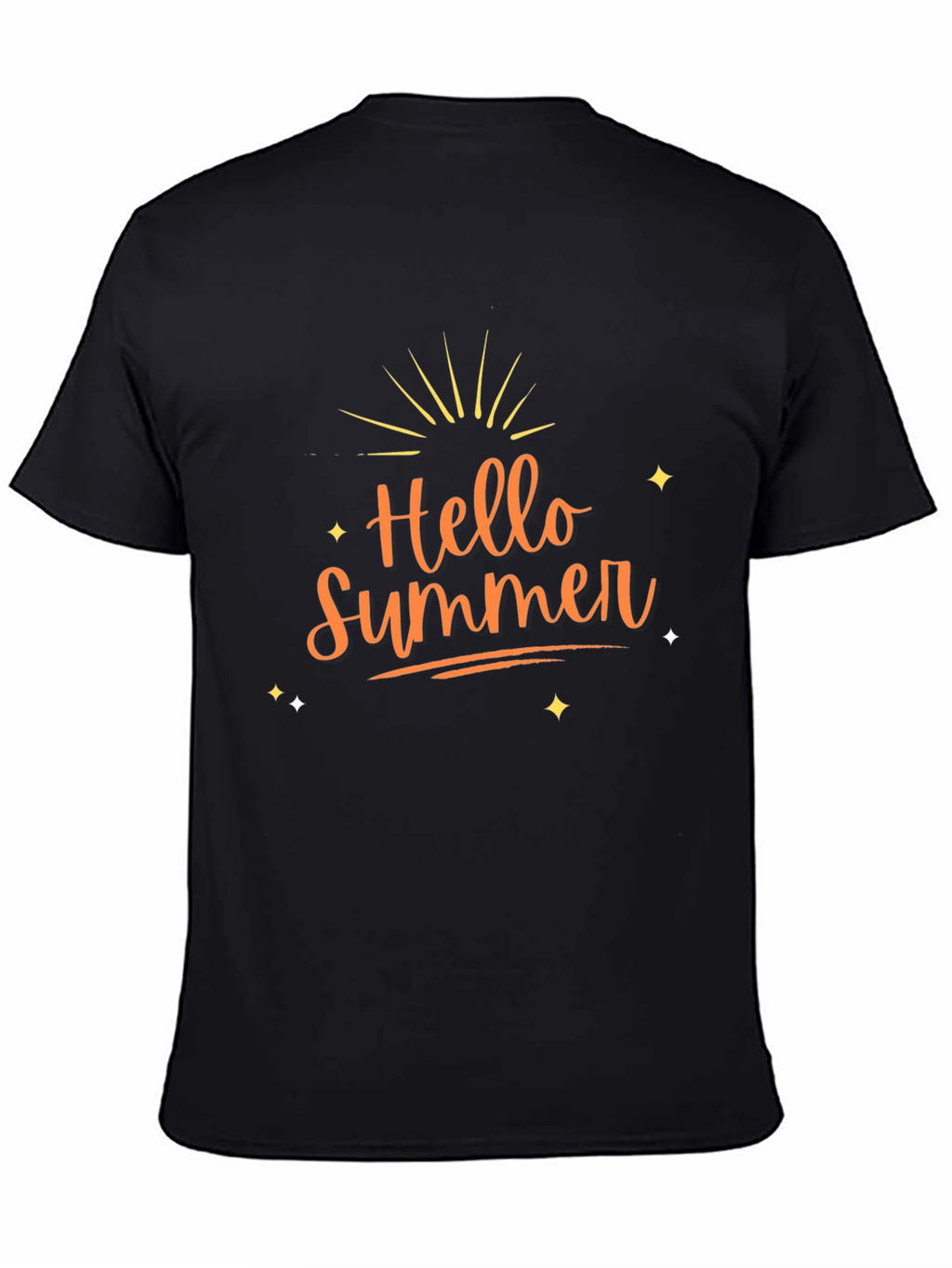Hello Summer Black T-Shirt