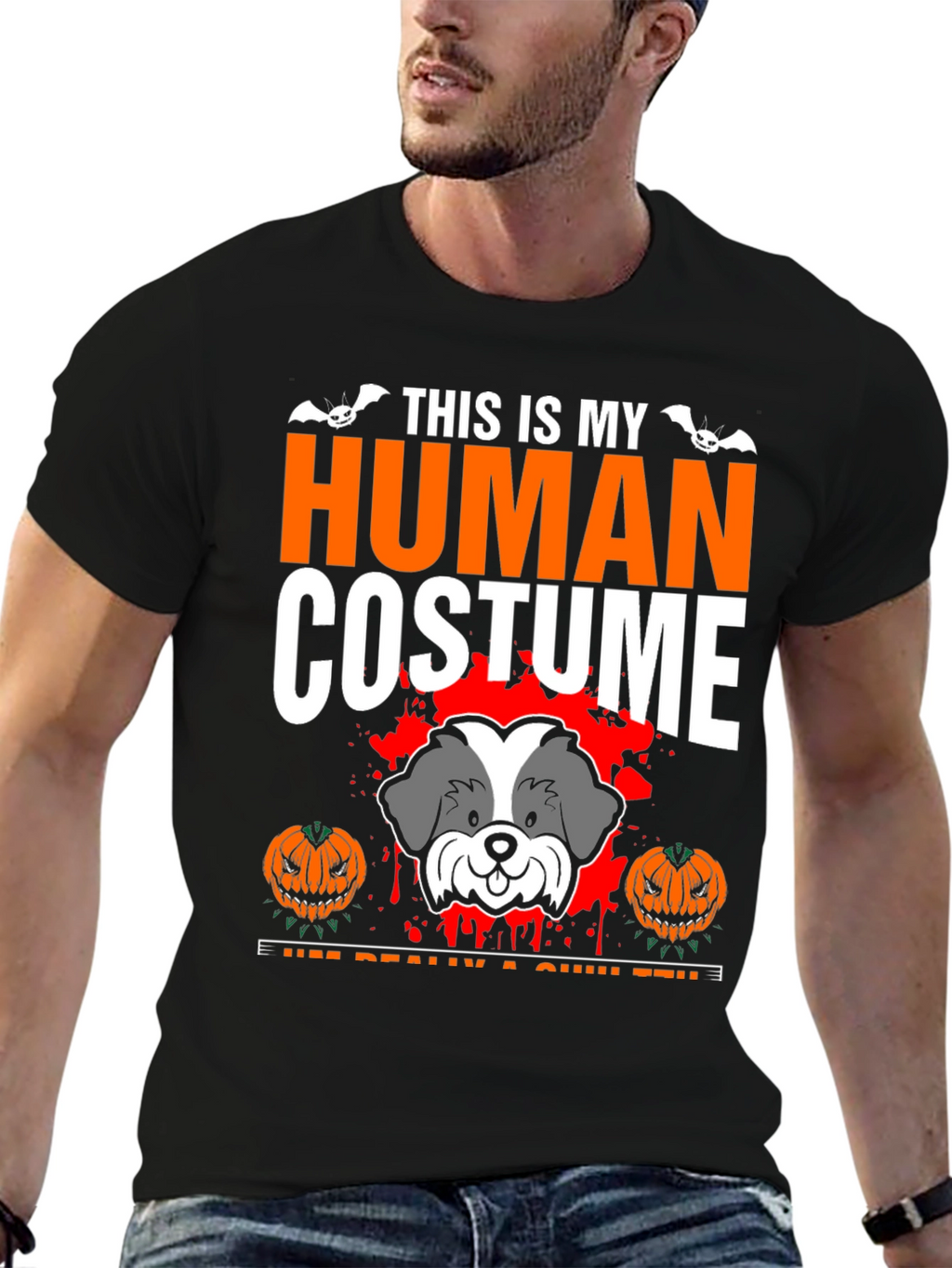 Halloween Dog Costume T-Shirt