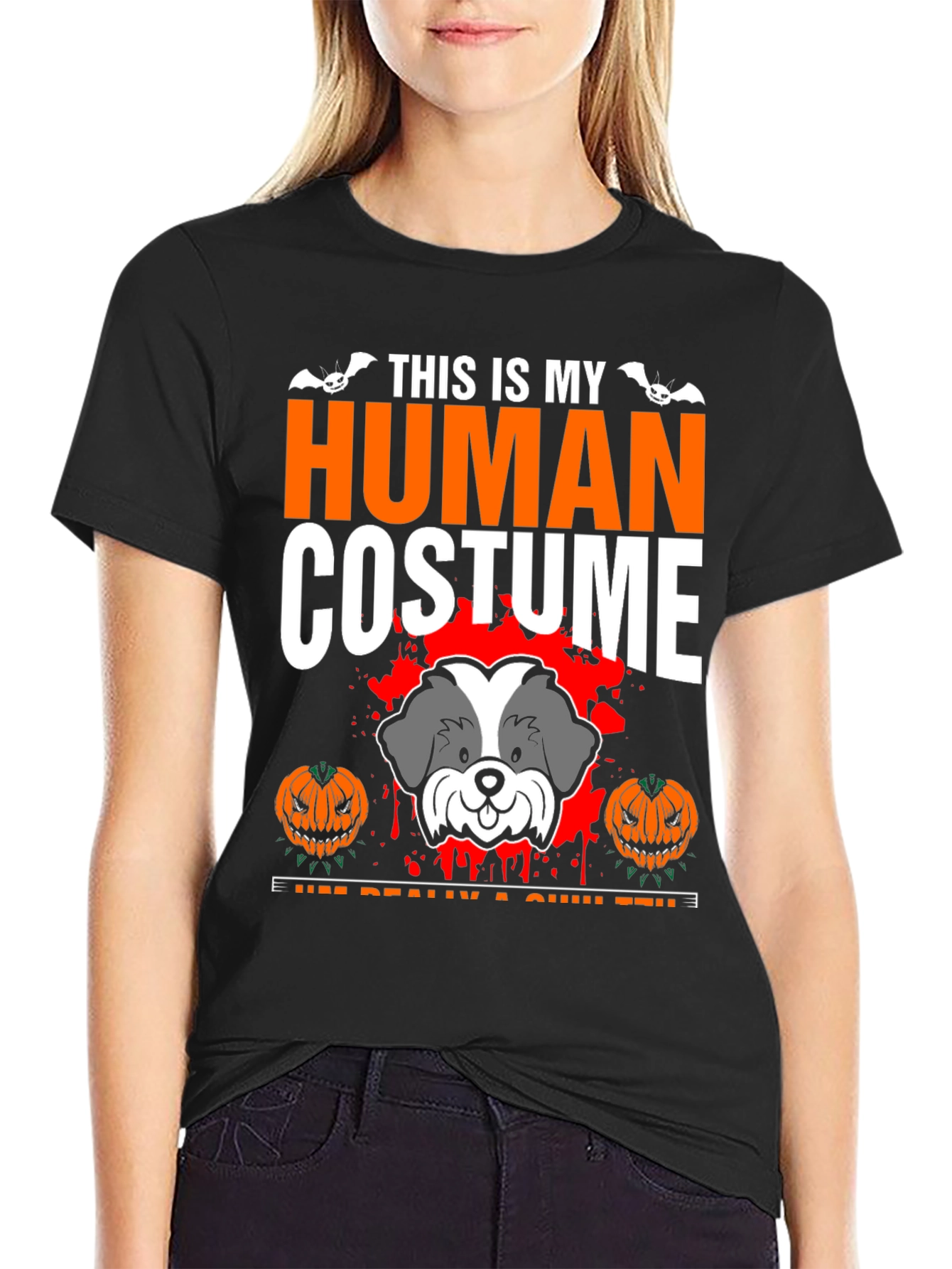 Halloween Dog Costume T-Shirt