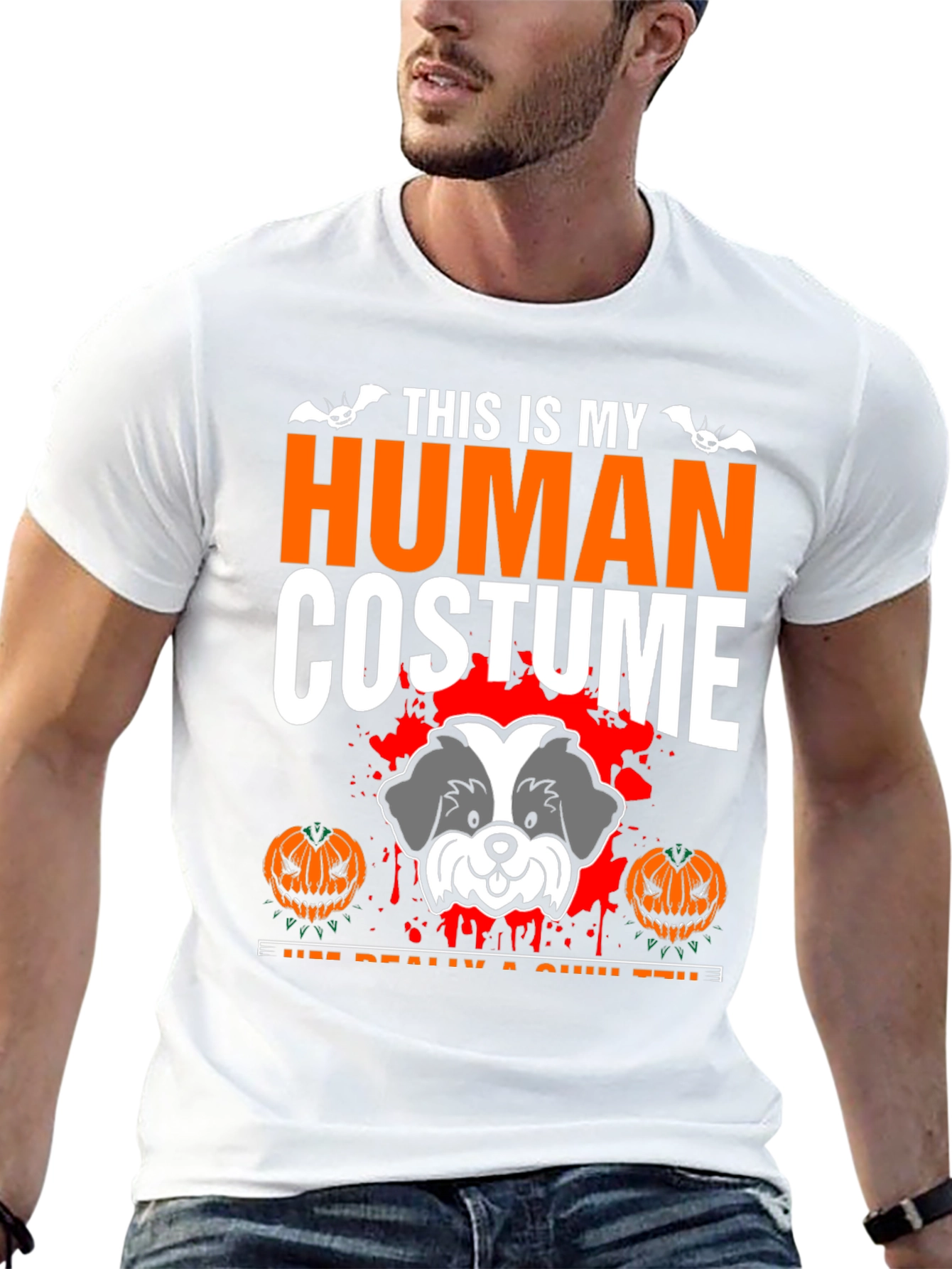 Halloween Dog Costume T-Shirt