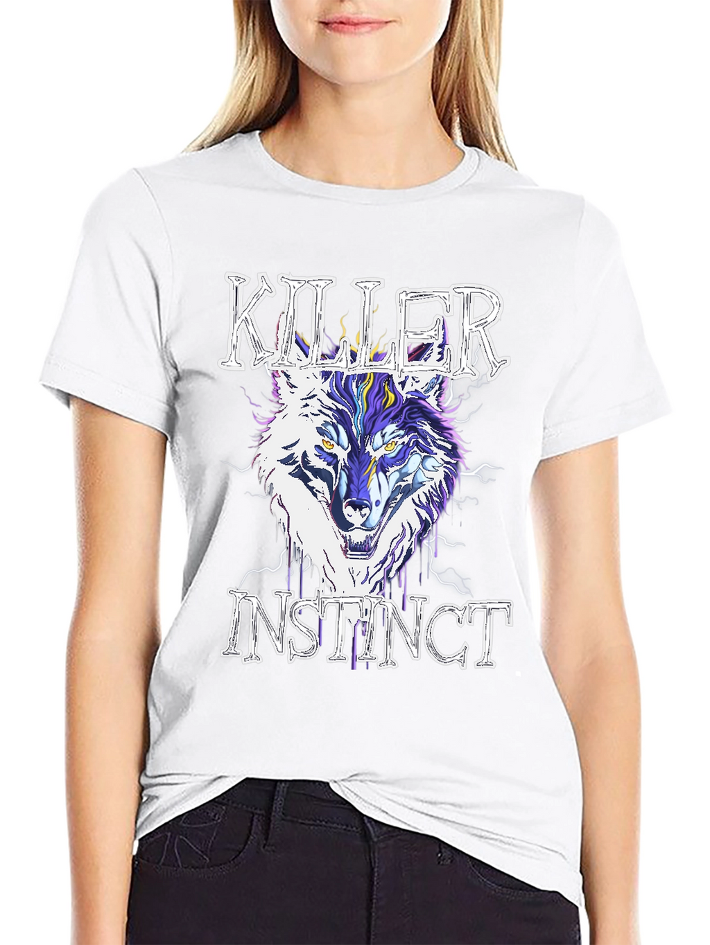 Killer Instinct Wolf Graphic T-Shirt - Stylish Mens Tee