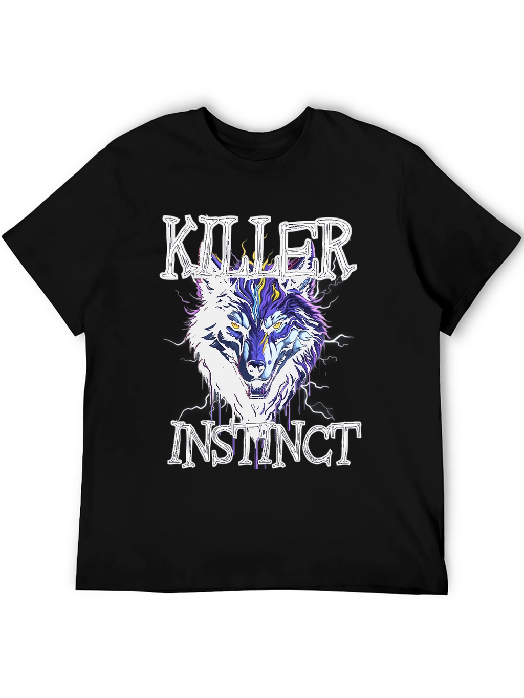 Killer Instinct Wolf Graphic T-Shirt - Stylish Mens Tee
