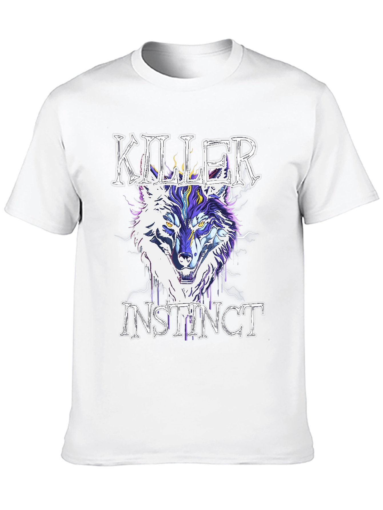 Killer Instinct Wolf Graphic T-Shirt - Stylish Mens Tee