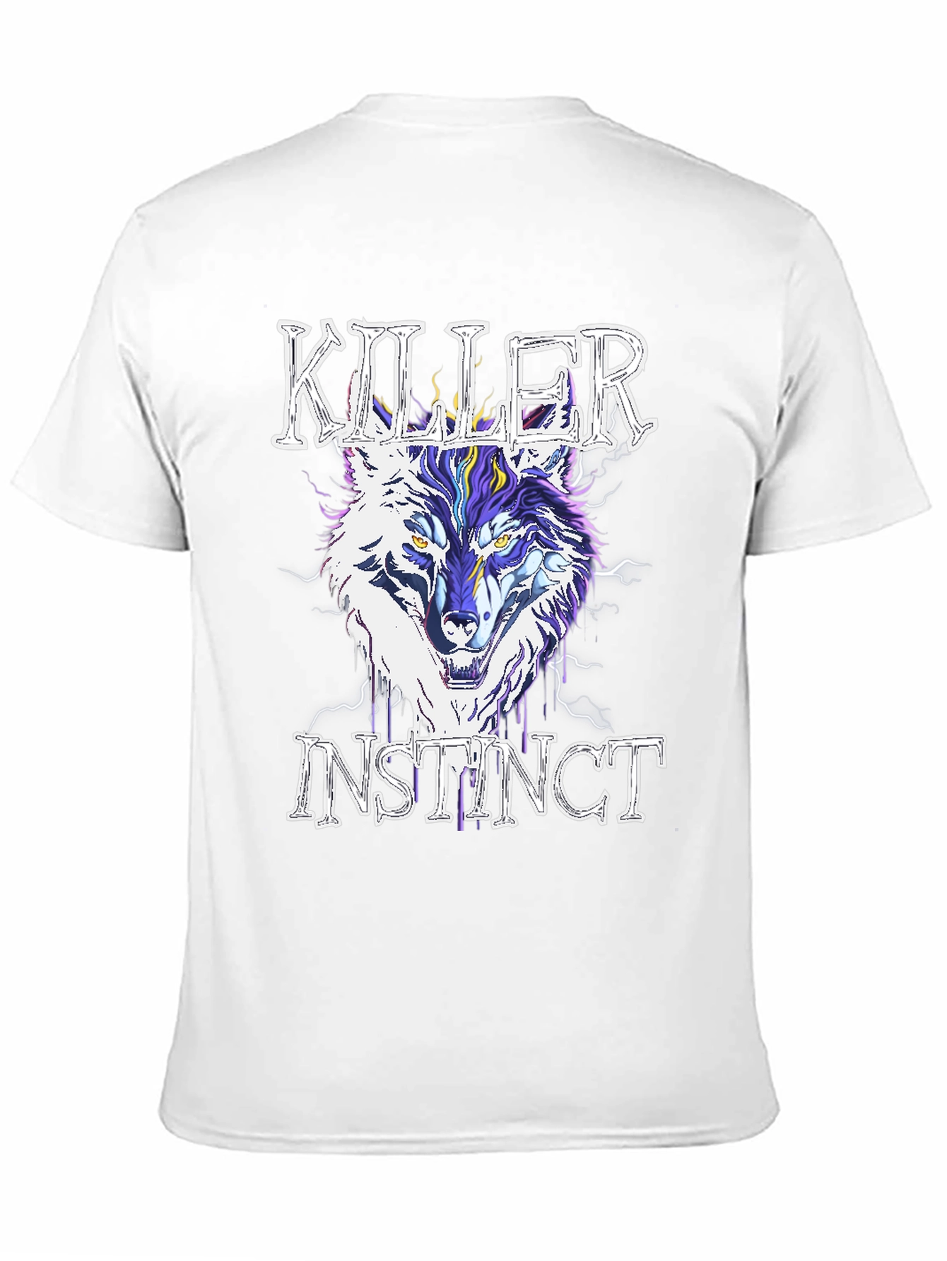 Killer Instinct Wolf Graphic T-Shirt - Stylish Mens Tee