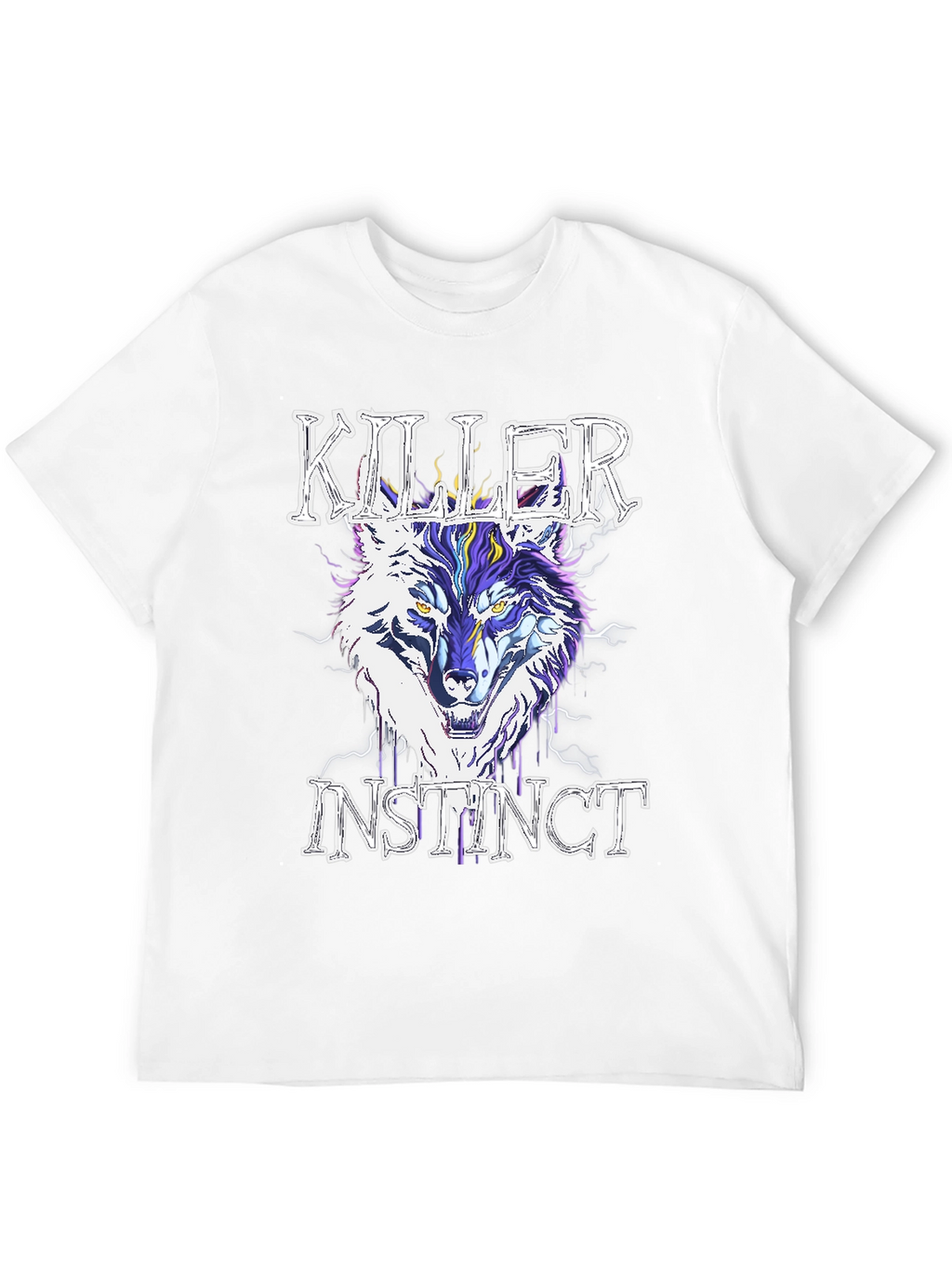 Killer Instinct Wolf Graphic T-Shirt - Stylish Mens Tee