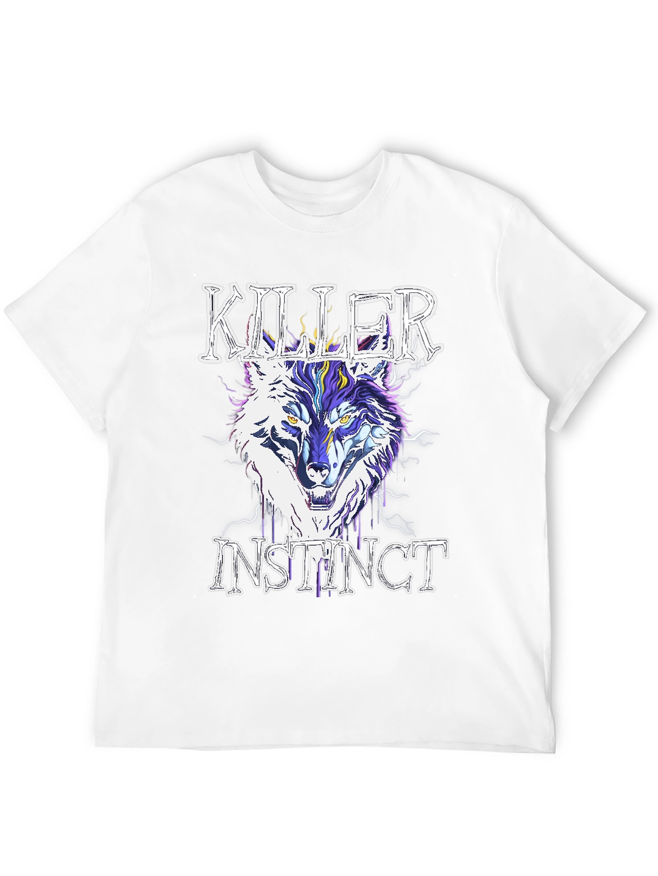Killer Instinct Wolf Graphic T-Shirt - Stylish Mens Tee