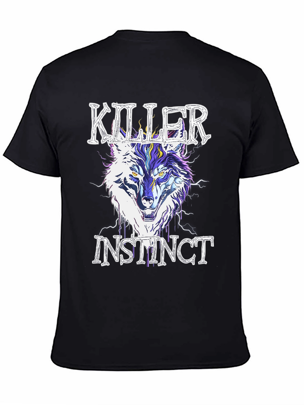 Killer Instinct Wolf Graphic T-Shirt - Stylish Mens Tee