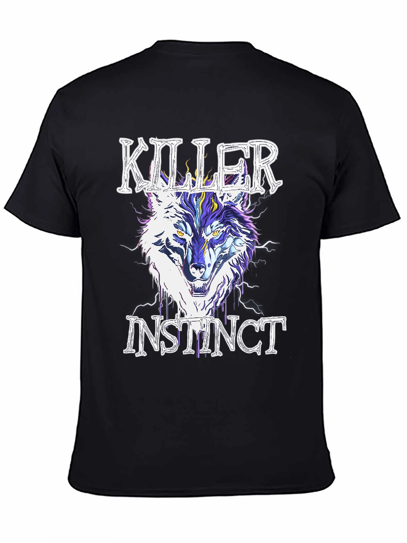 Killer Instinct Wolf Graphic T-Shirt - Stylish Mens Tee