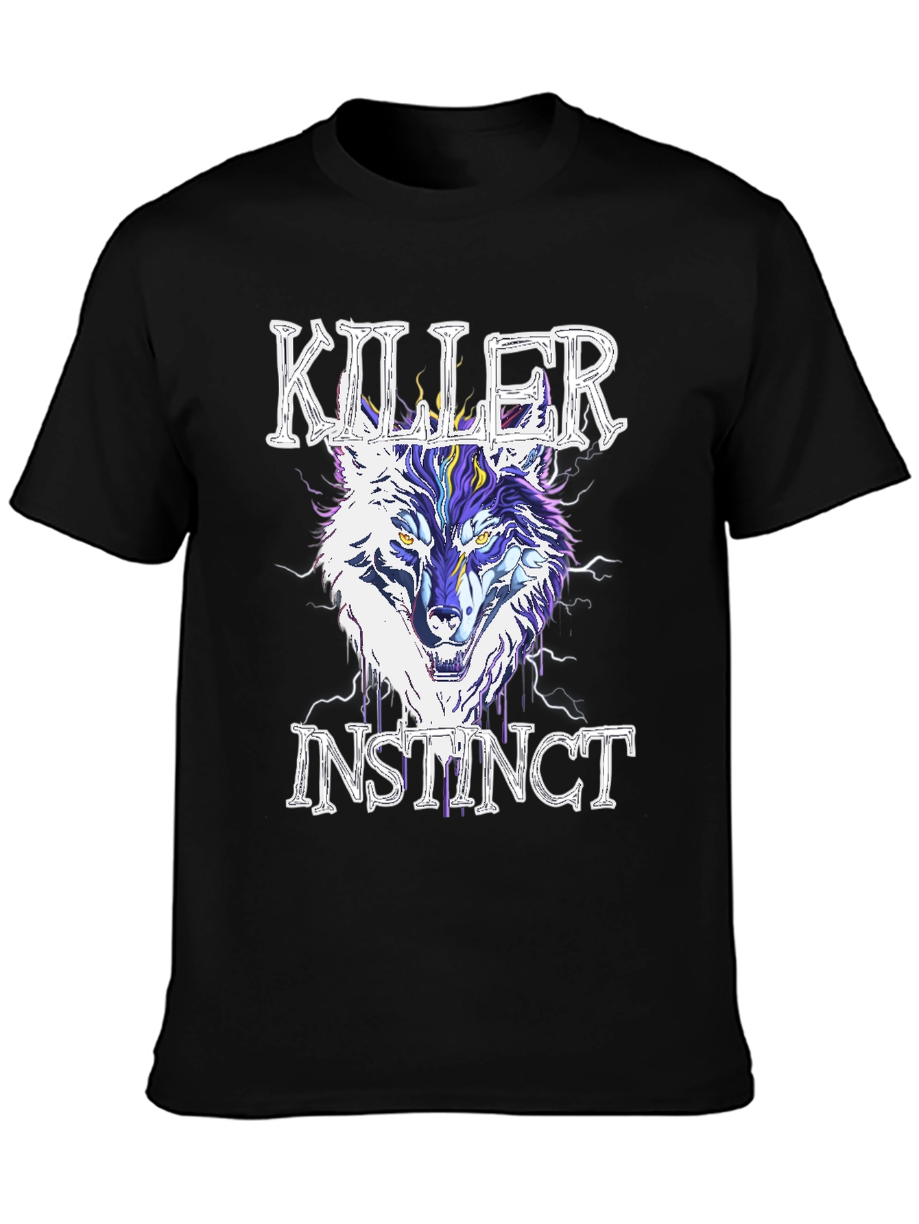Killer Instinct Wolf Graphic T-Shirt - Stylish Mens Tee