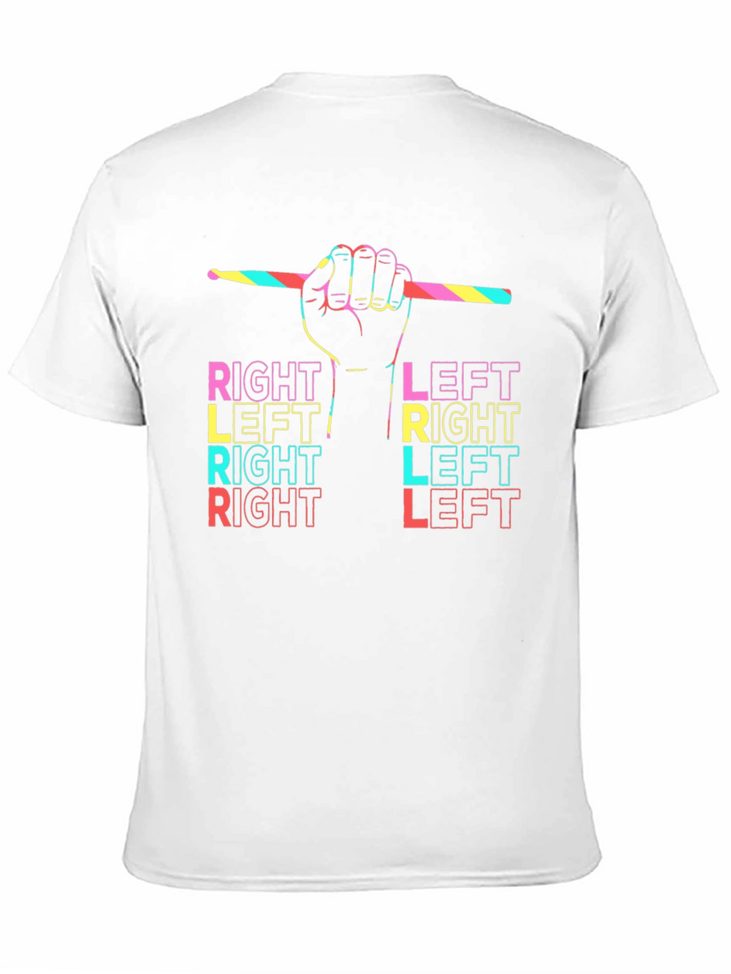 Drummer Right Left T-Shirt - Music Lover Tee