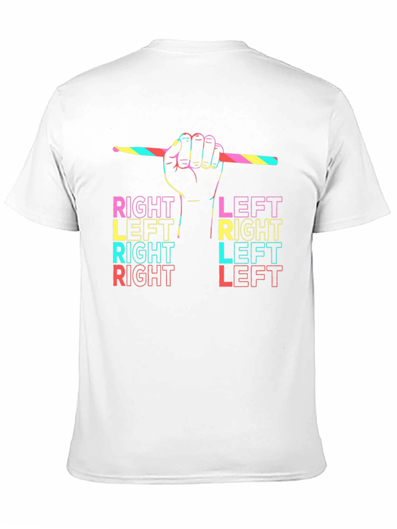 Drummer Right Left T-Shirt - Music Lover Tee