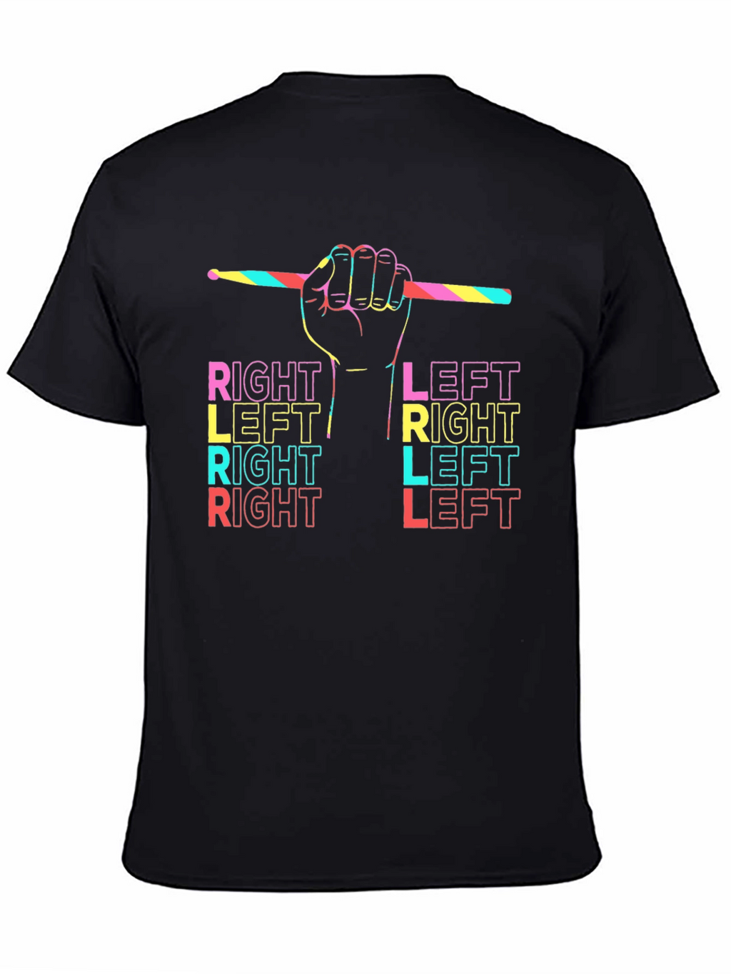 Drummer Right Left T-Shirt - Music Lover Tee