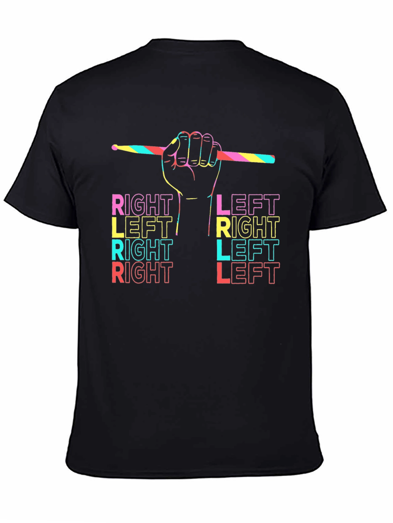 Drummer Right Left T-Shirt - Music Lover Tee