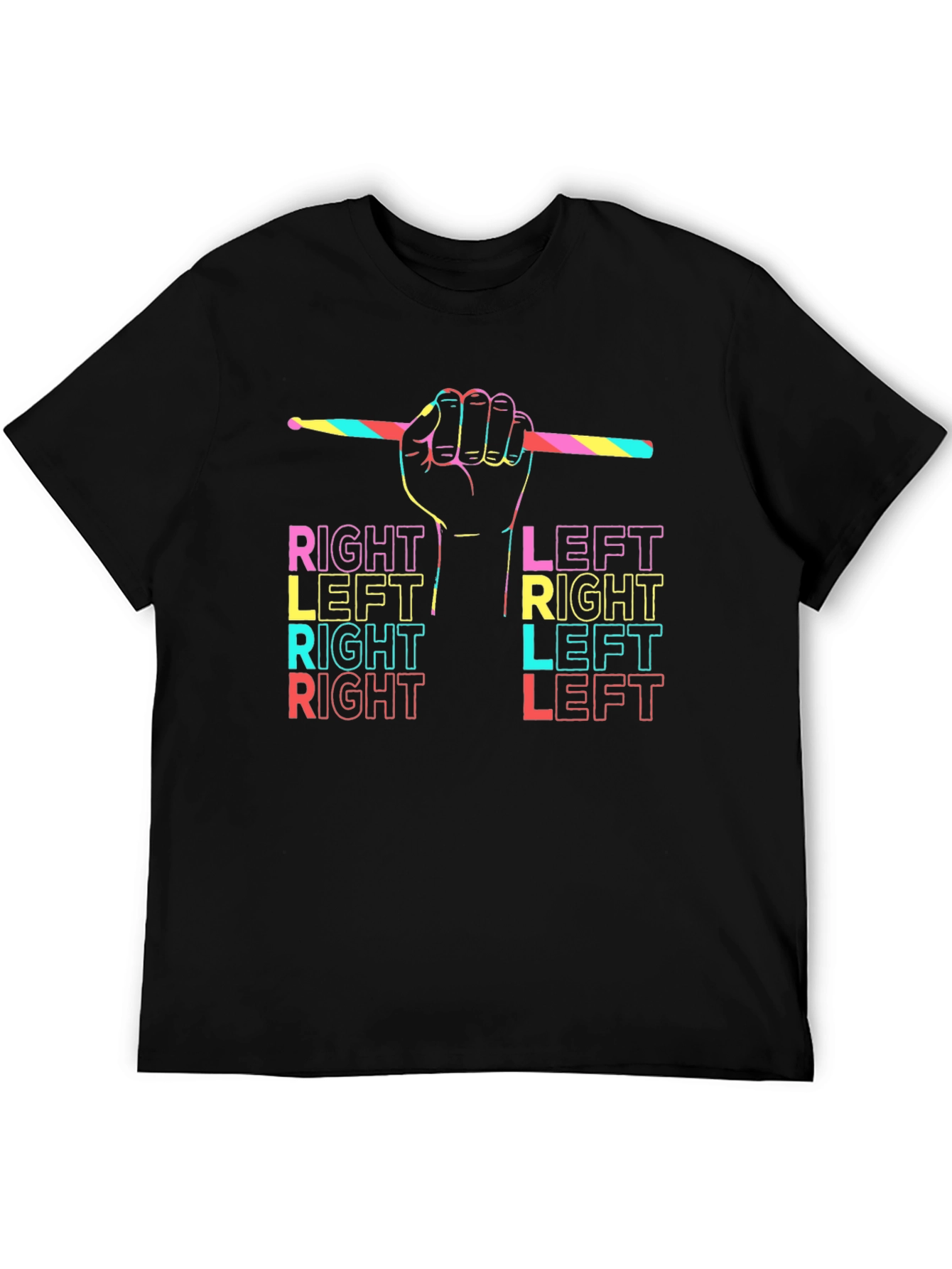 Drummer Right Left T-Shirt - Music Lover Tee