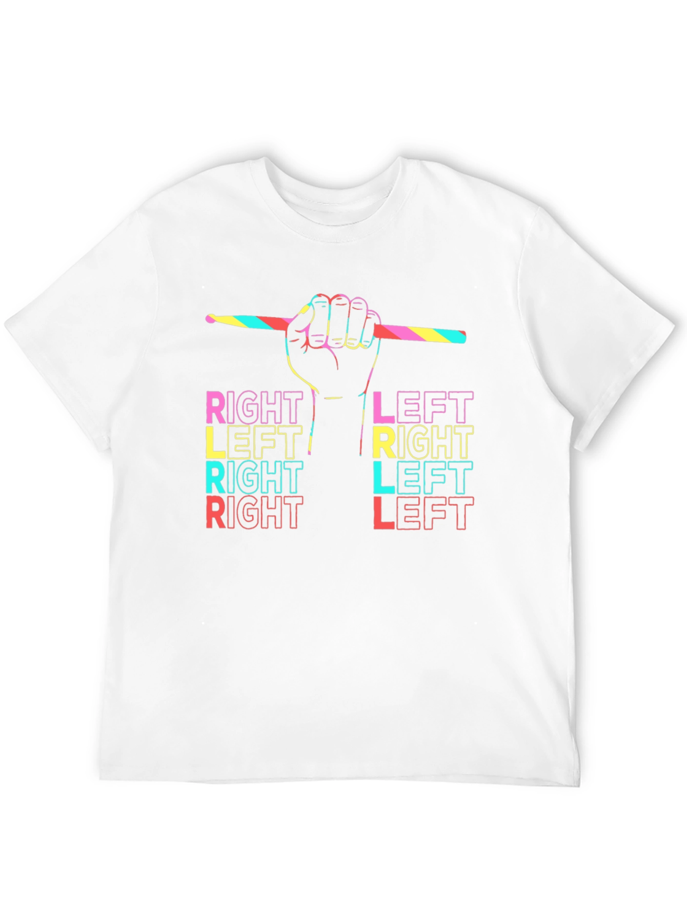 Drummer Right Left T-Shirt - Music Lover Tee