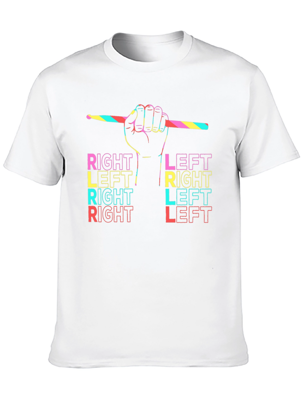 Drummer Right Left T-Shirt - Music Lover Tee
