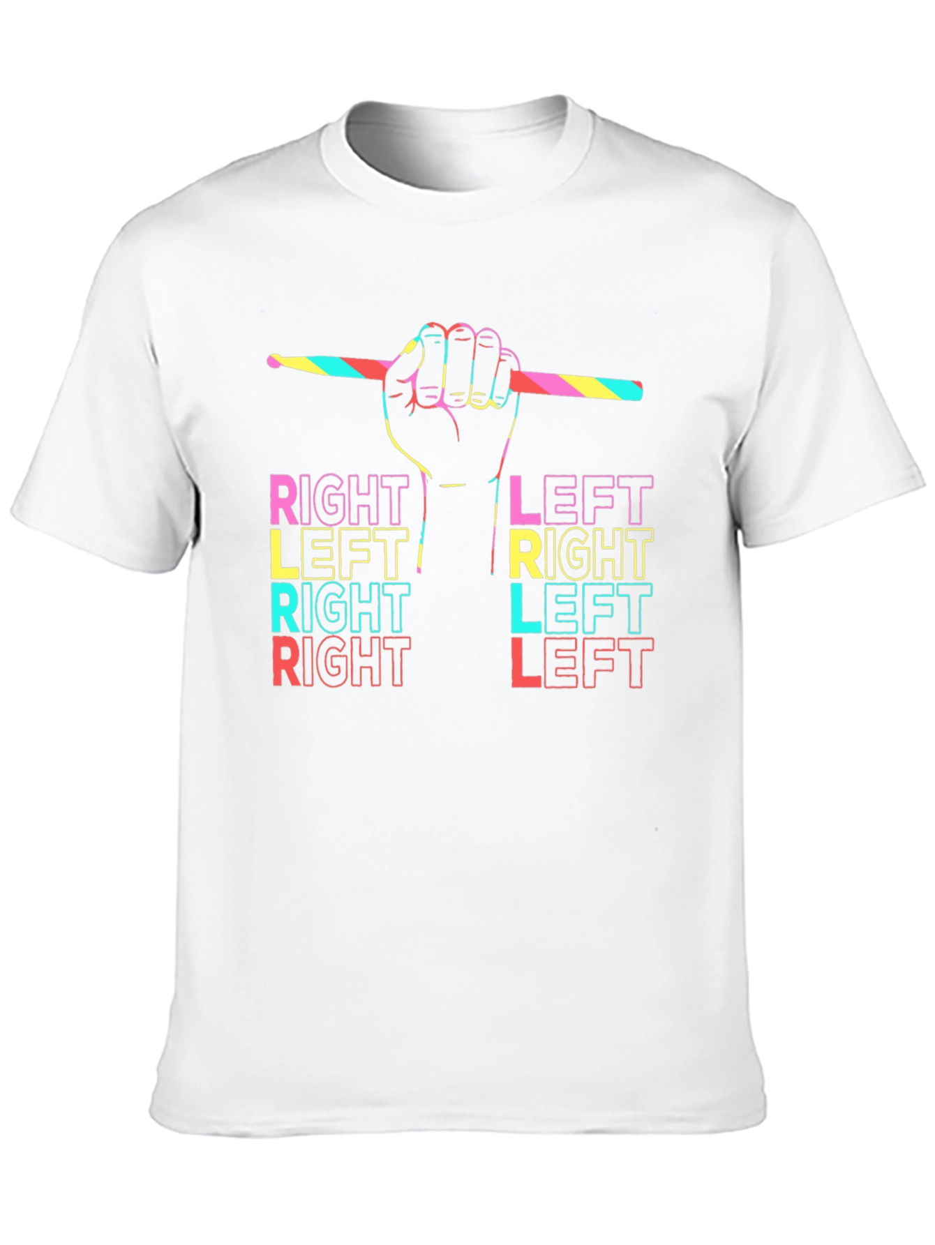 Drummer Right Left T-Shirt - Music Lover Tee