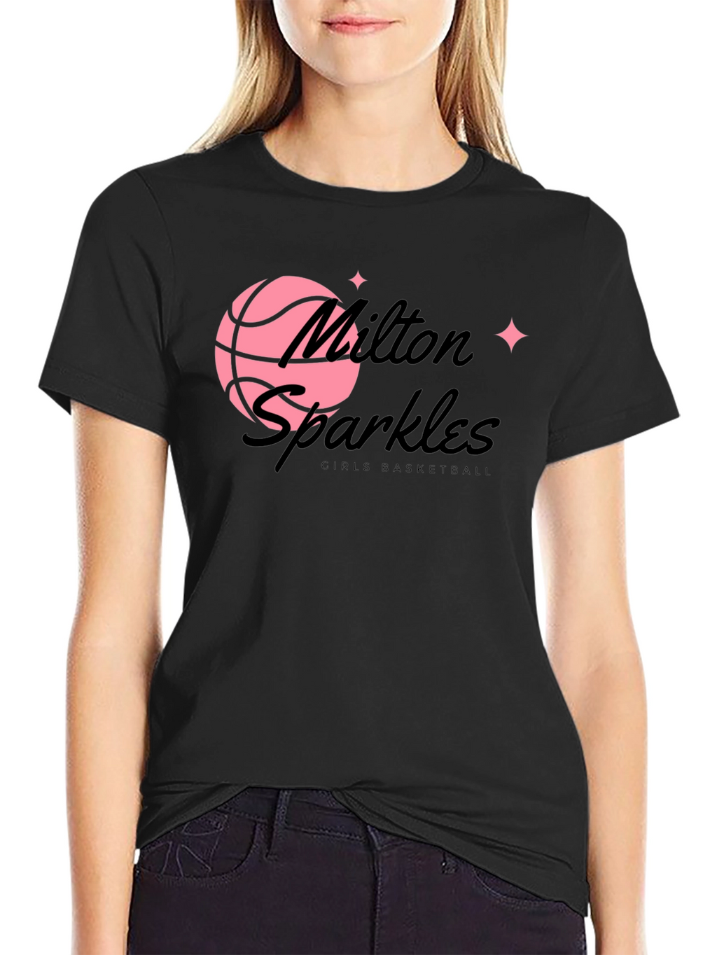 Milton Sparkles Basketball T-Shirt