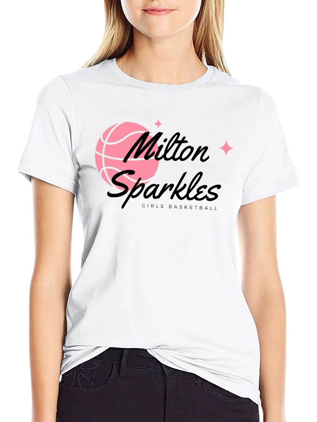 Milton Sparkles Basketball T-Shirt