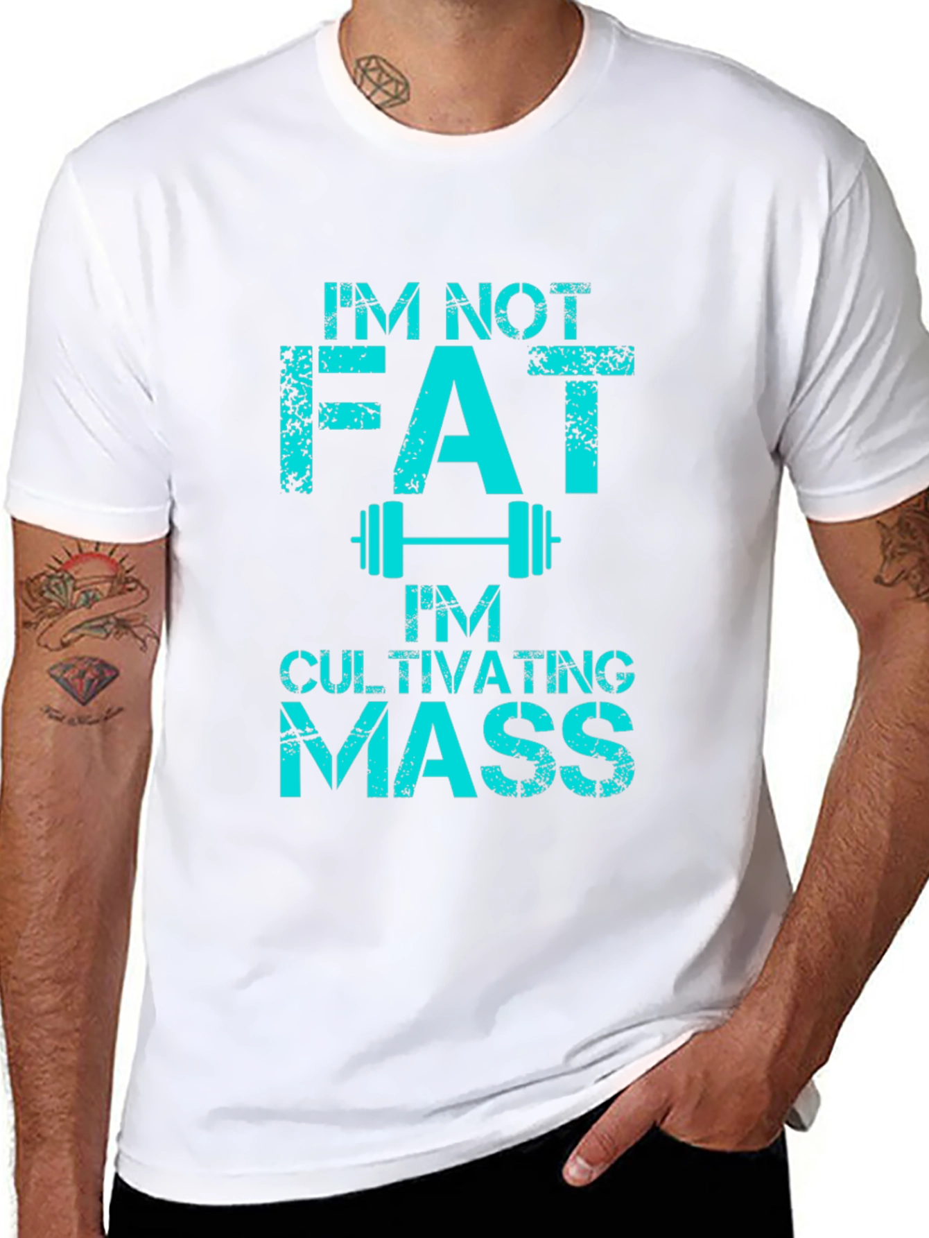 Im Not Fat Cultivating Mass Graphic Tee