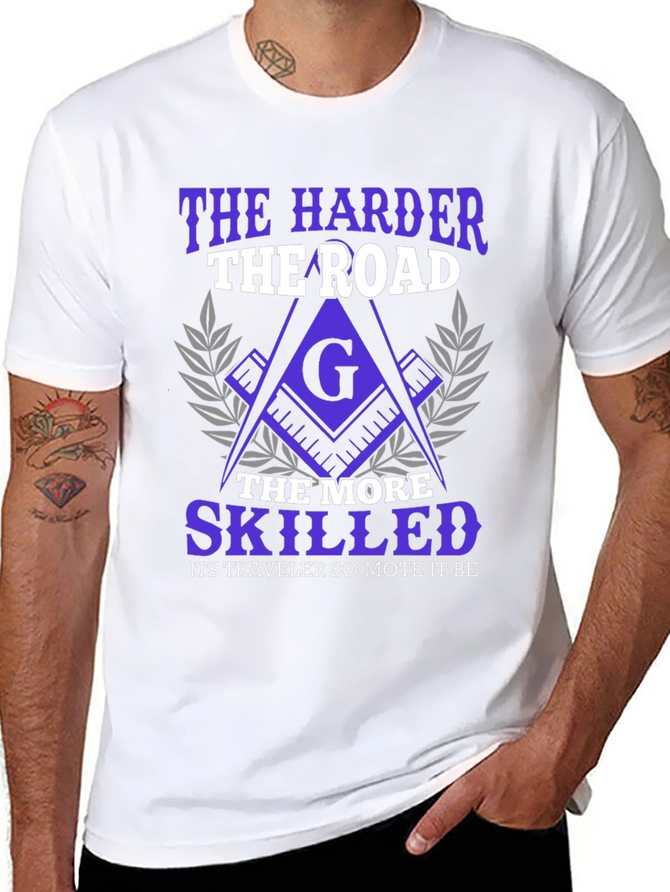 The Harder the Road Freemason T-Shirt