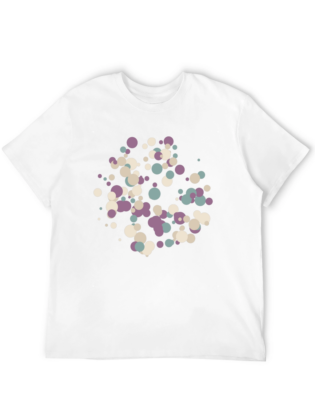 Modern Dots Black T-Shirt