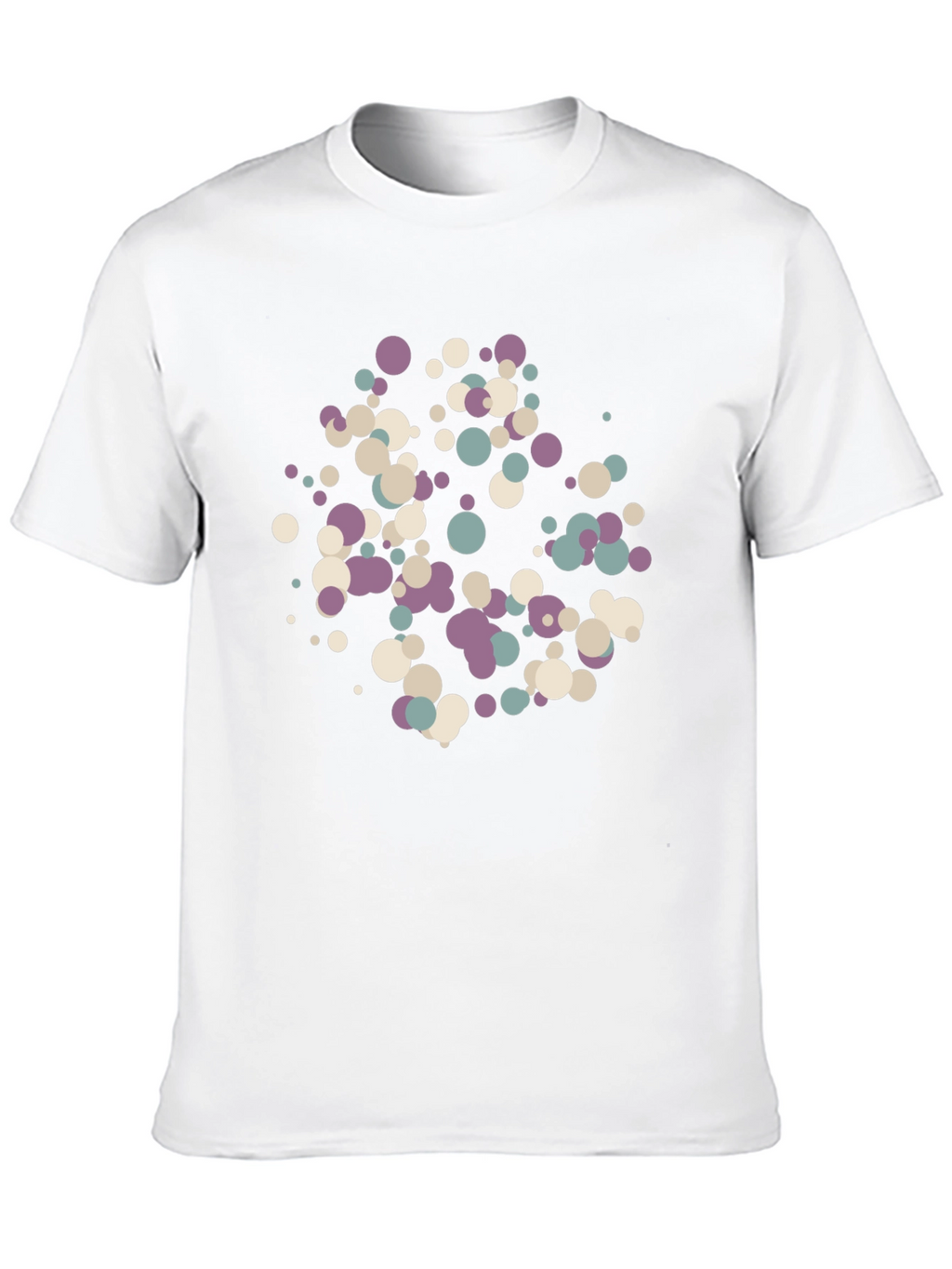 Modern Dots Black T-Shirt