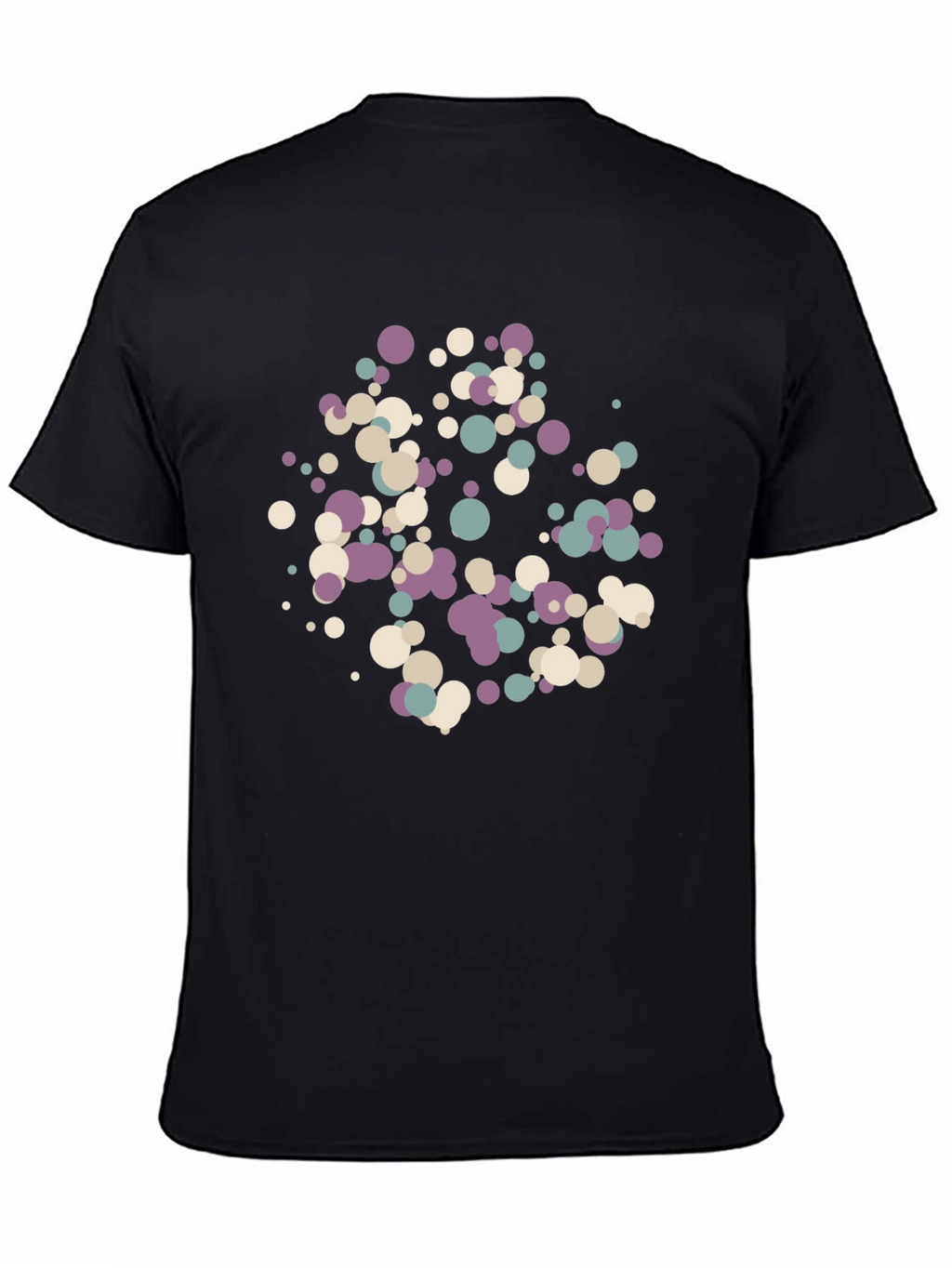 Modern Dots Black T-Shirt