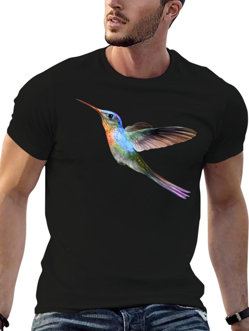Hummingbird Graphic Tee - Cool Bird Shirt