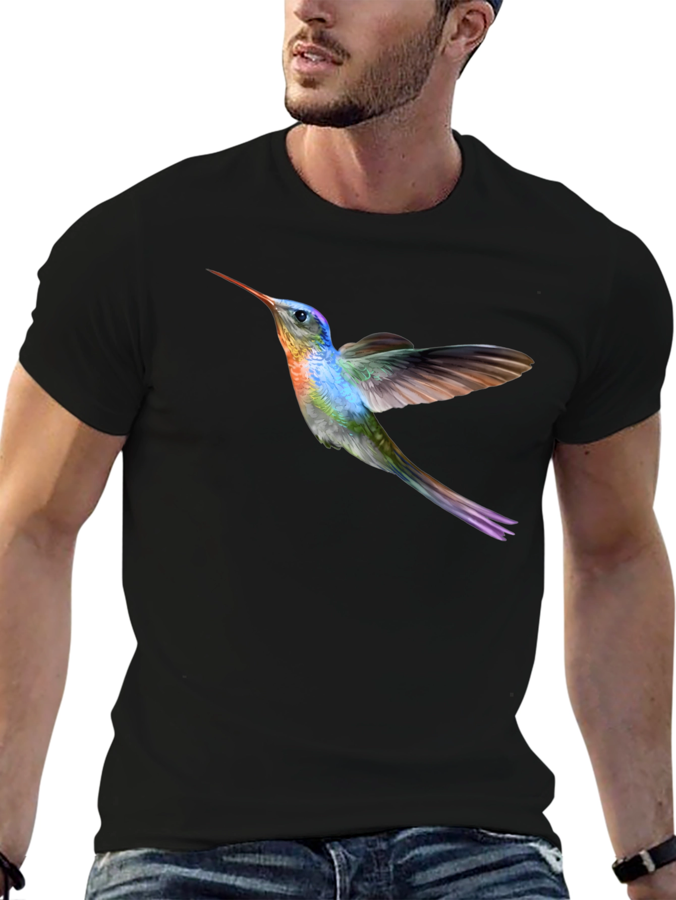 Hummingbird Graphic Tee - Cool Bird Shirt