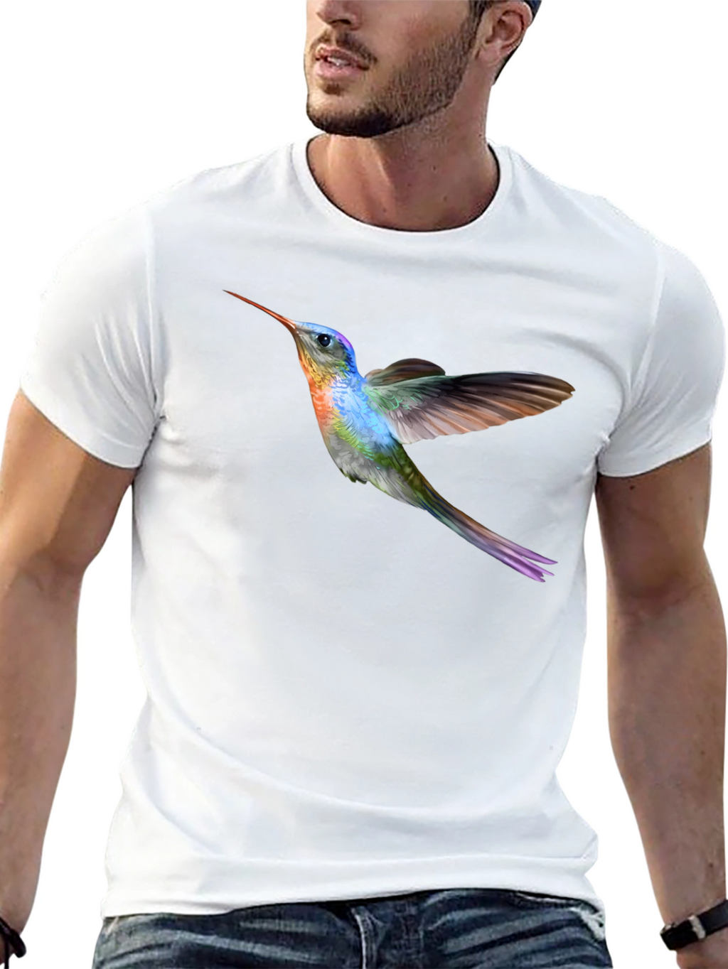 Hummingbird Graphic Tee - Cool Bird Shirt