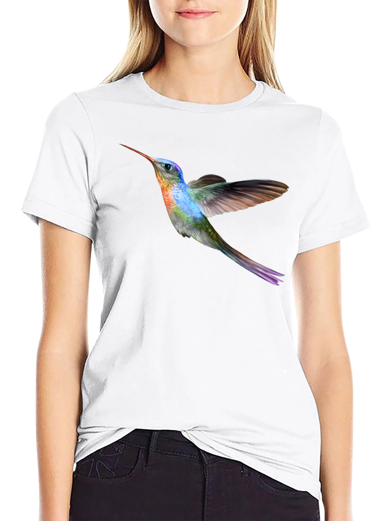 Hummingbird Graphic Tee - Cool Bird Shirt