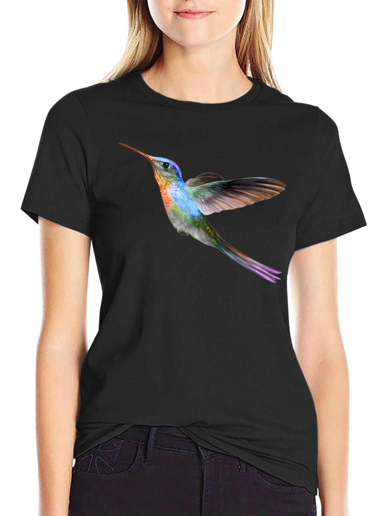 Hummingbird Graphic Tee - Cool Bird Shirt