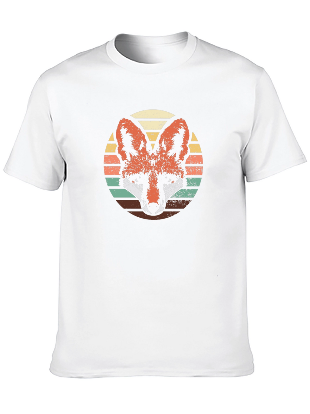 Retro Fox Graphic Tee - Black