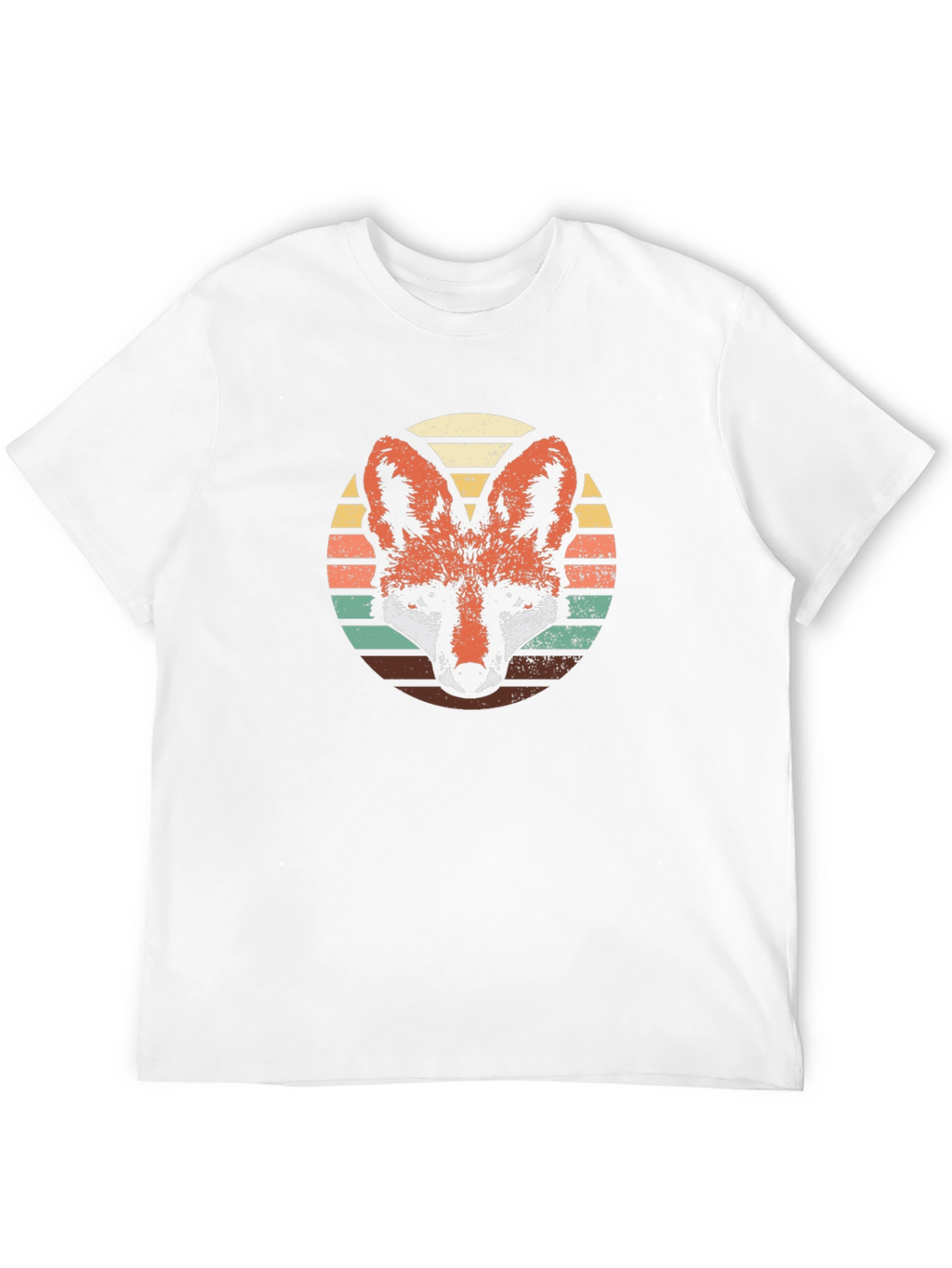 Retro Fox Graphic Tee - Black