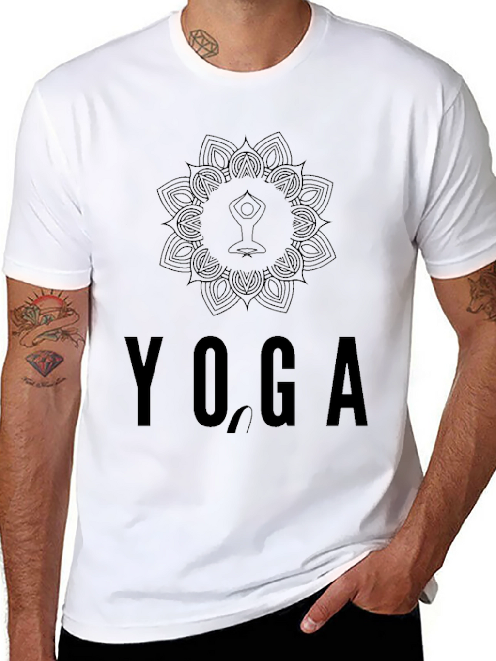 Yoga Mandala Graphic T-Shirt - Unisex