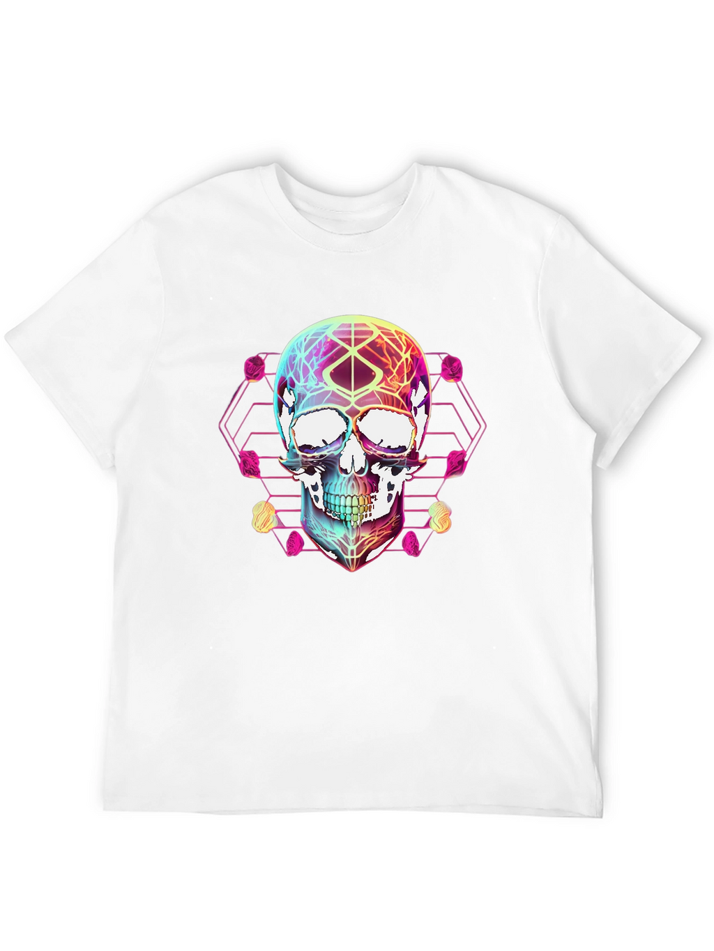 Geometric Skull Graphic T-Shirt