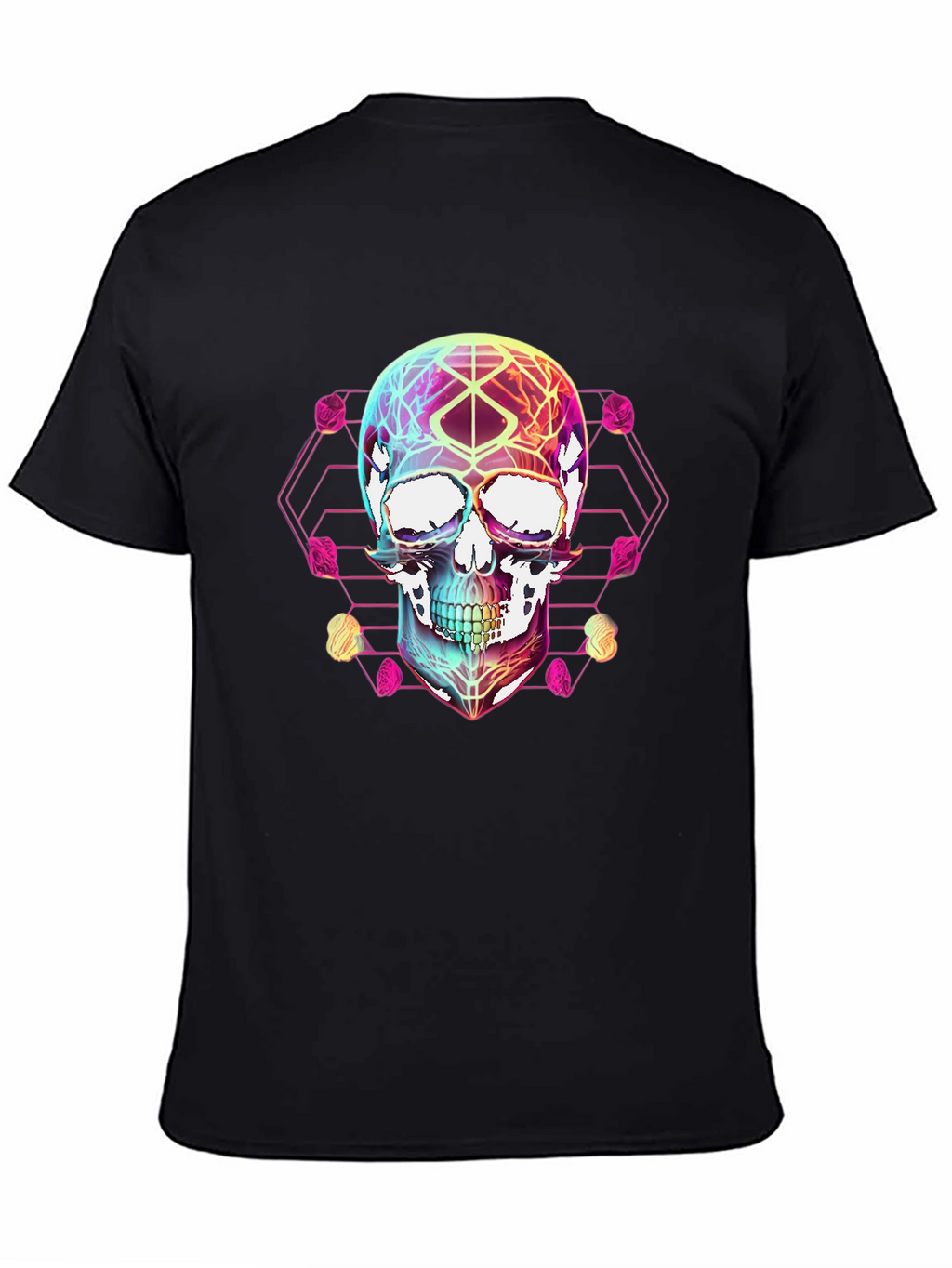 Geometric Skull Graphic T-Shirt