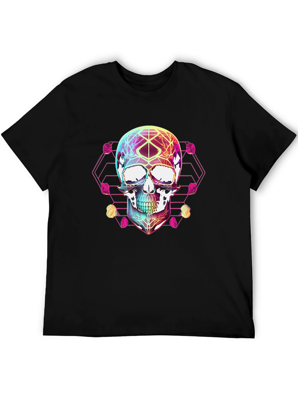 Geometric Skull Graphic T-Shirt