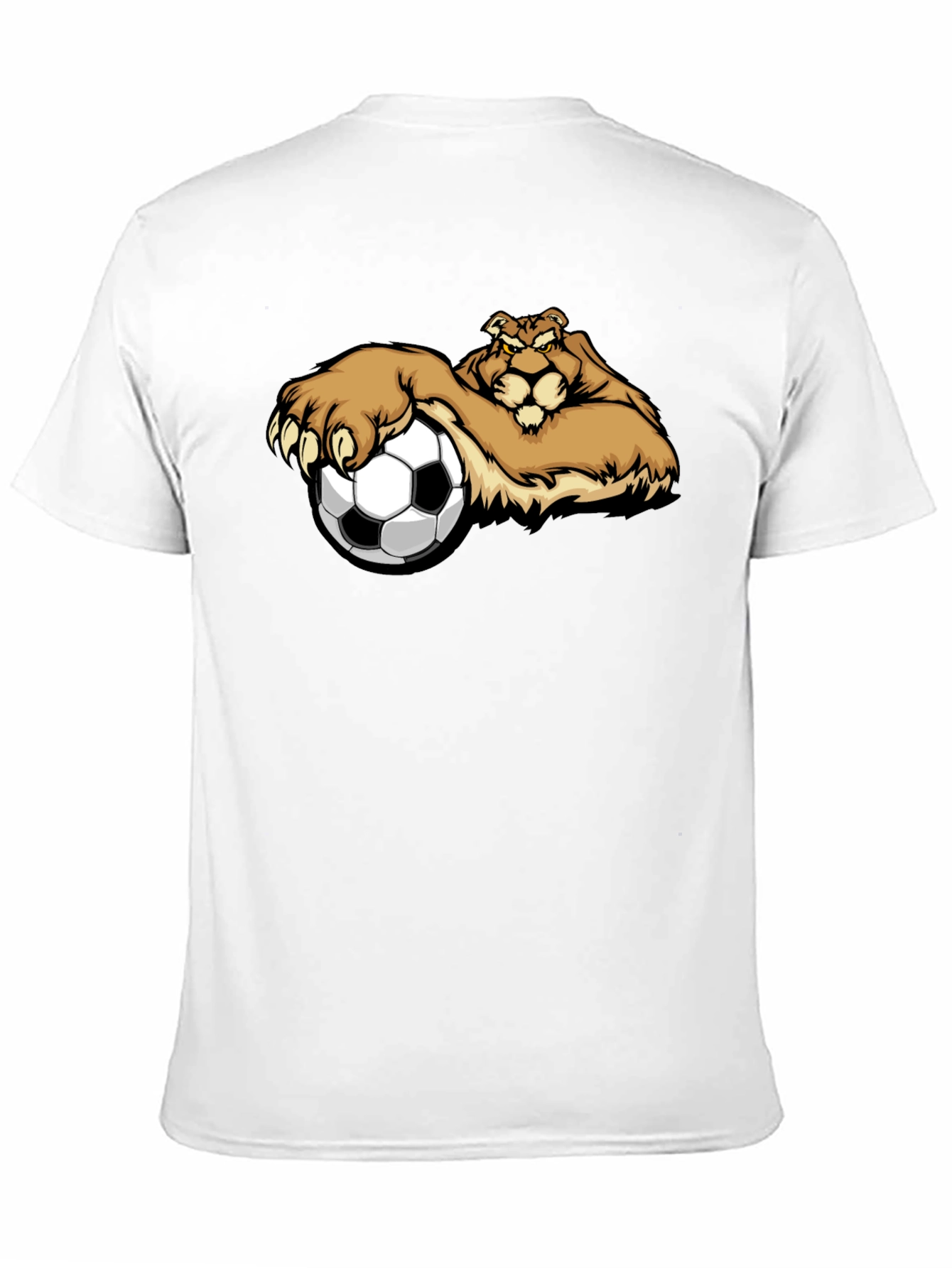 Lion Soccer T-Shirt - Unique Graphic Tee