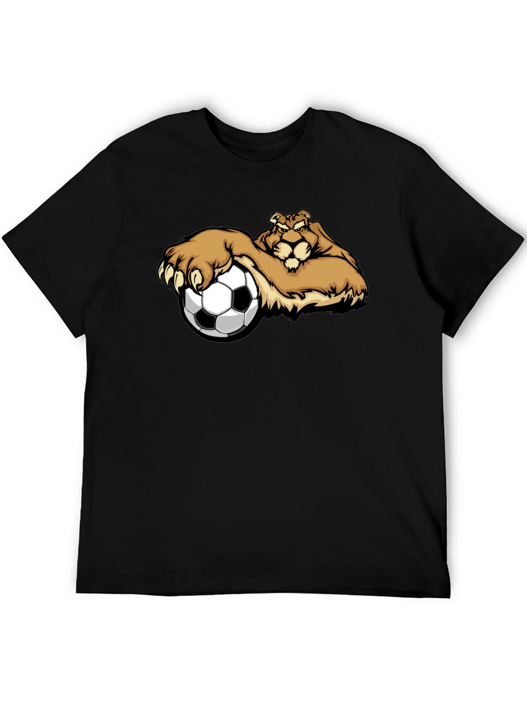 Lion Soccer T-Shirt - Unique Graphic Tee