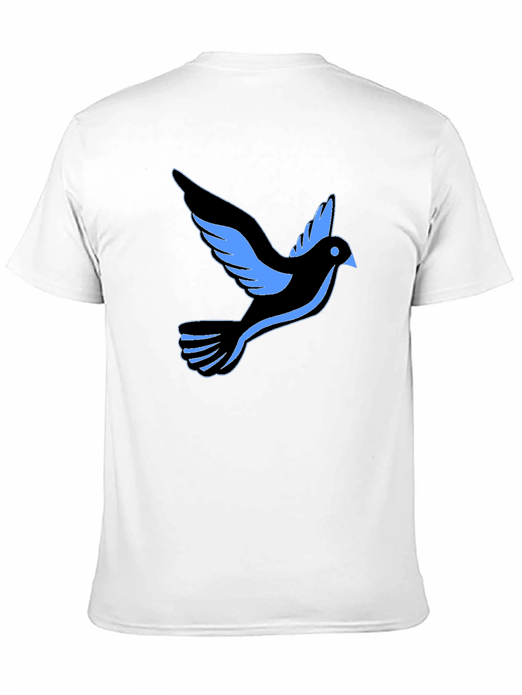 Black T-Shirt with Dove Graphic