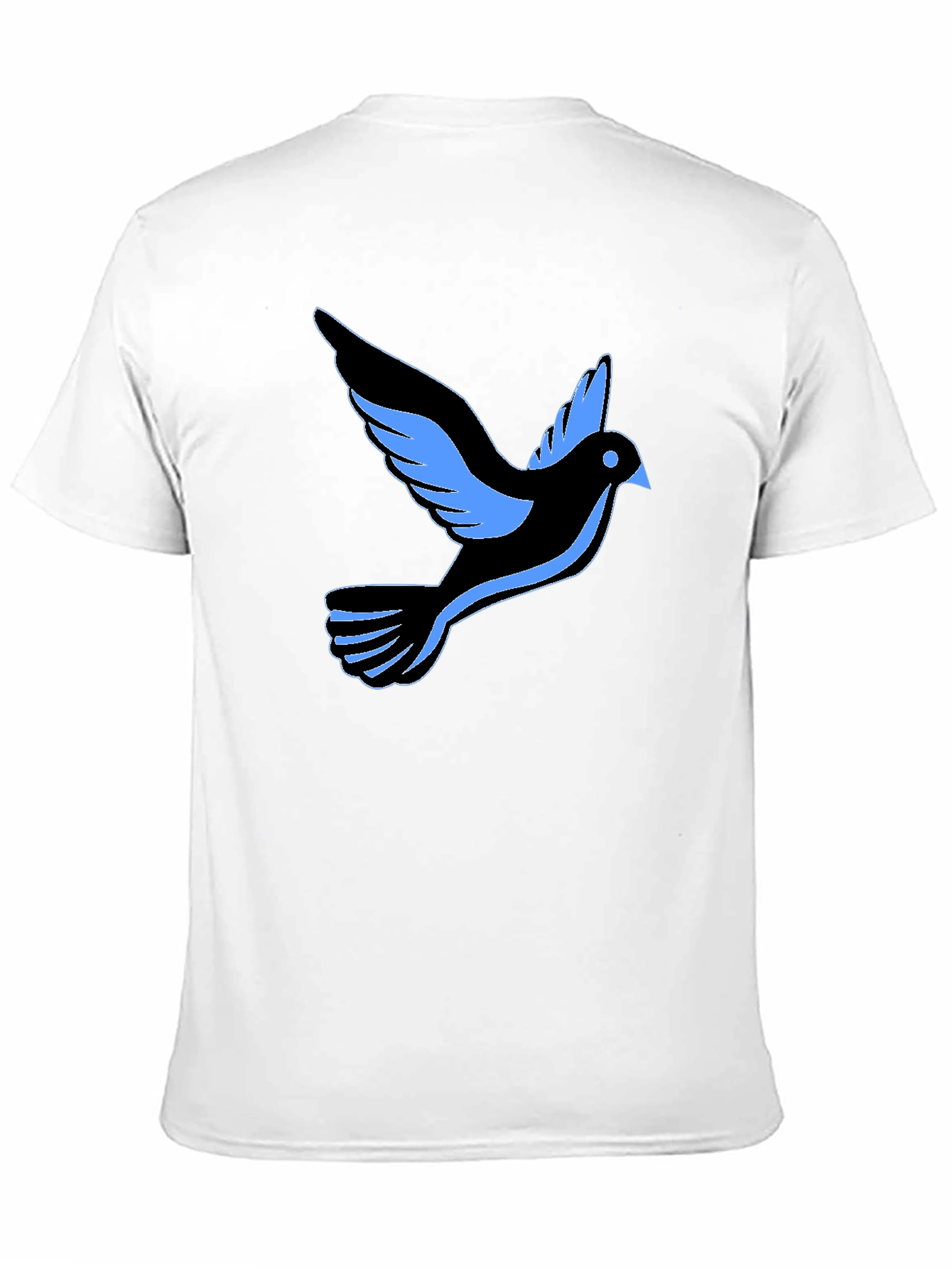 Black T-Shirt with Dove Graphic
