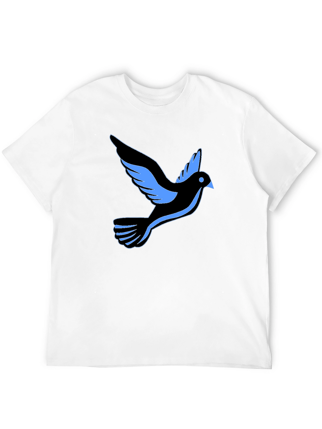 Black T-Shirt with Dove Graphic