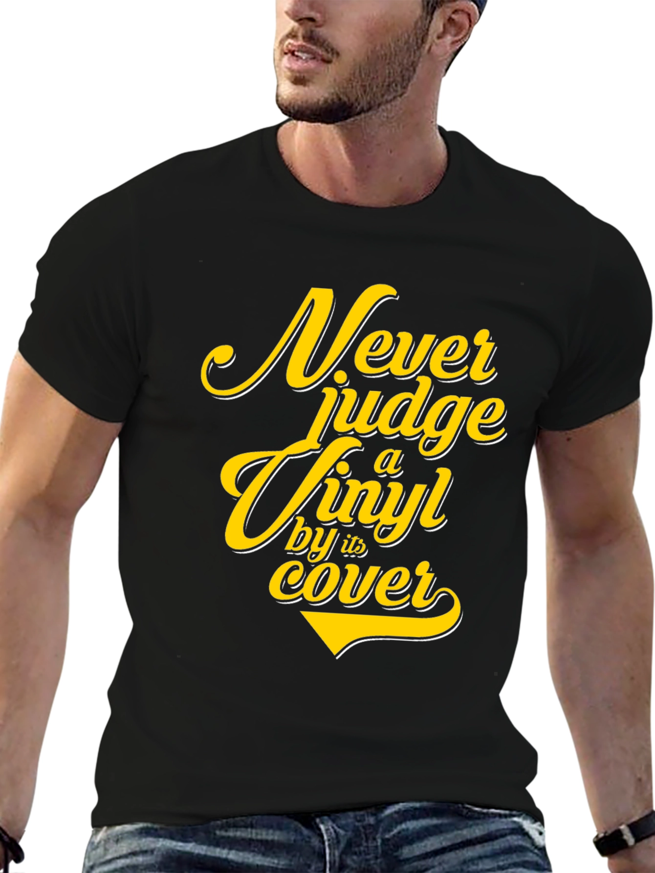 Vinyl Lovers Tee: Never Judge a Vinyl by its Cover T-Shirt
