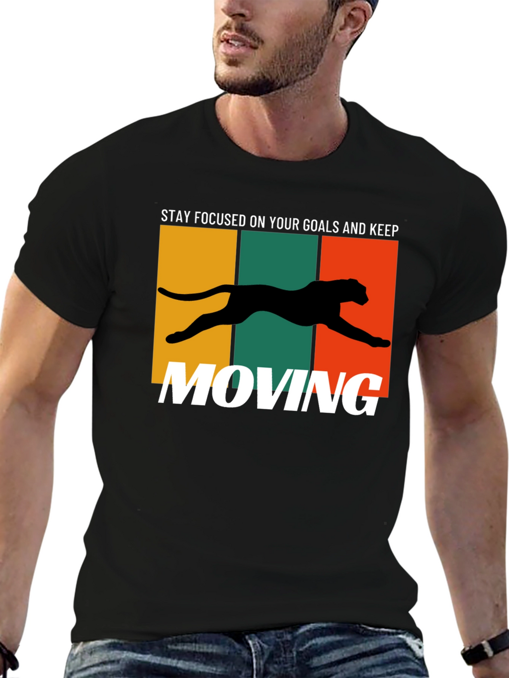 Motivational Panther Graphic Tee